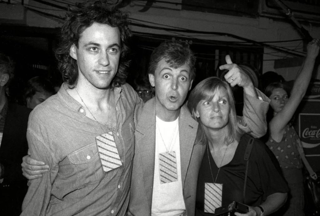 Imagen de Bob Geldof y Paul McCartney